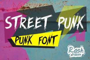 Street Punk Display Fonts Font Door Rashdrawn 1