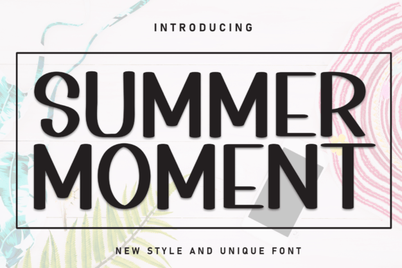 Summer Moment Sans Serif Font By andikastudio