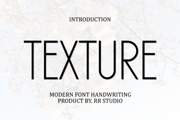 Texture Sans Serif Font By RR Studio
