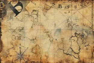 Vintage Map Graphic Backgrounds By Sun Sublimation