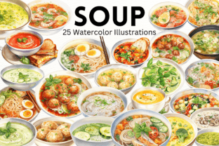 Watercolor Soup Sublimation Illustration Graphic AI Illustrations By Income Plum 1