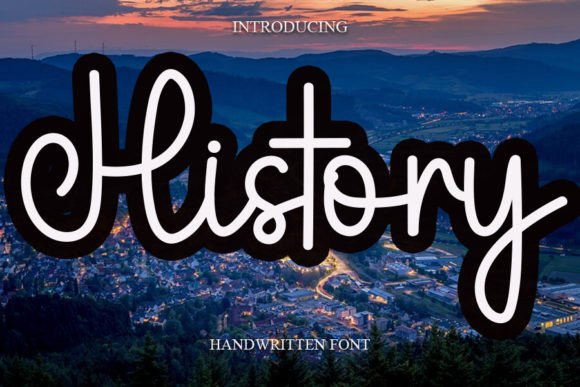 History Script & Handwritten Font By salma studio