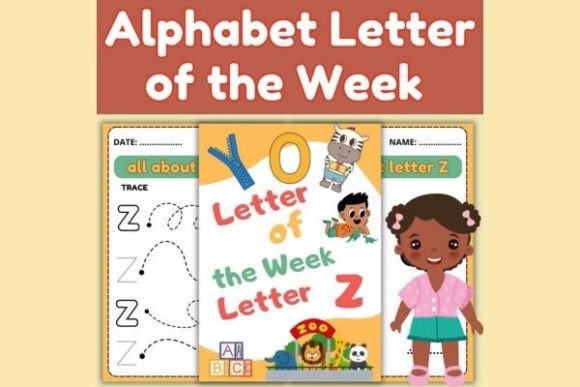Alphabet Letter of the Week Worksheets Z Illustration K Par Dohaforkdp