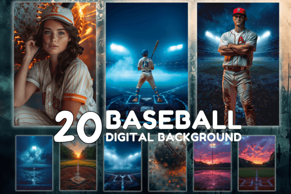 Baseball Backdrops Sport Backgrounds Grafika Tła Przez WhimsyDigitalHub
