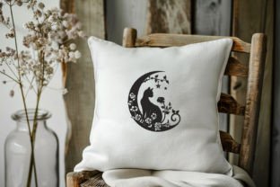 Cat and Moon Chats Design de Broderie Par Nutty Creations 2