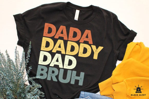 Dada Daddy Dad Bruh Father's Day SVG Gráfico Manualidades Por black_alert