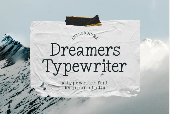 Dreamers Typewriter Polices Sans Sérif Police Par jinanstd