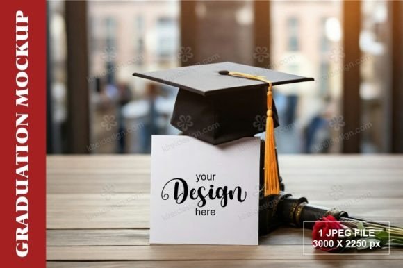 Graduation Card Mockup 12 Graphic Product Mockups By Kireidesign