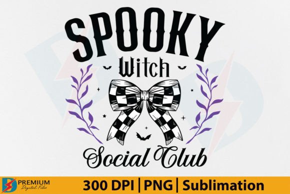 Halloween Coquette Bow, Spooky Witch PNG Graphic T-shirt Designs By Premium Digital Files