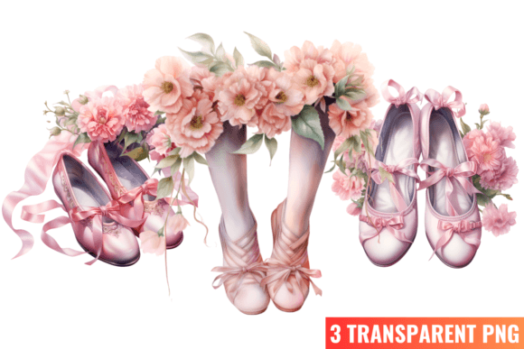 Pink Sweet Ballerina Sublimation Clipart Graphic Illustrations By CraftArt