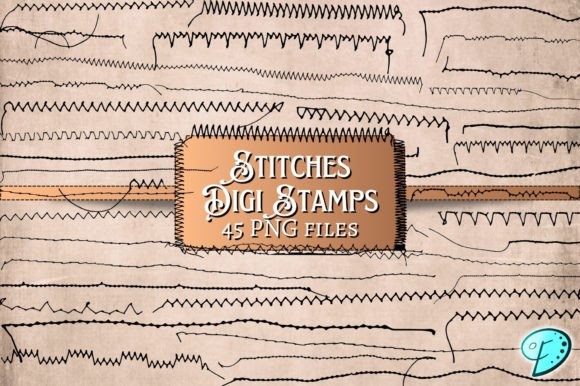 Stitches Digi Stamps PNGs Clipart Grafica Oggetti Grafici di Alta Qualità Di Emily Designs