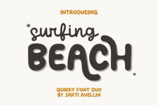 Surfing Beach Duo Display Font By Sakti Avellin 1