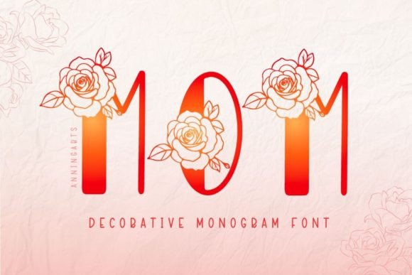 Mom Monogram Decorative Font By AnningArts