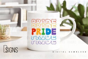 Pride Month LGBTQ Stacked Sublimation Gráfico Diseños de Camisetas Por DSIGNS 4