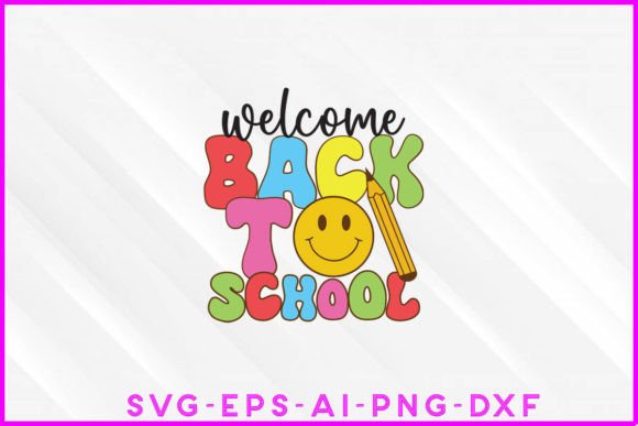 Welcome Back to School Groovy Graphic T-shirt Designs By Designer_Sultana