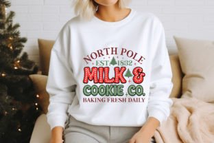 North Pole Est. 1832 Milk & Cookie Co. B Graphic Crafts By vector_art 2