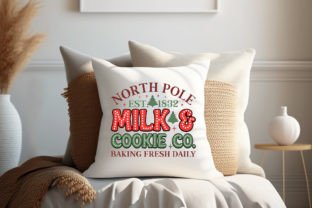 North Pole Est. 1832 Milk & Cookie Co. B Graphic Crafts By vector_art 3