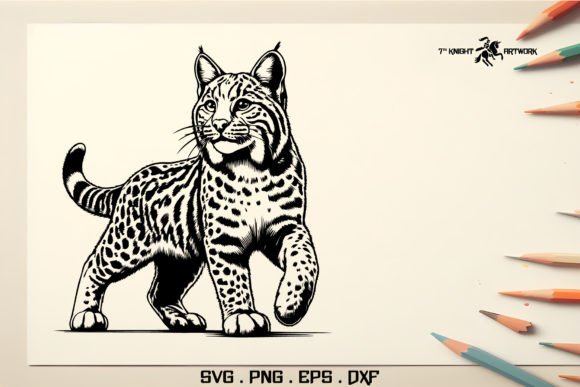 Bobcat Svg Graphic Crafts By Seventh Knight Artwork