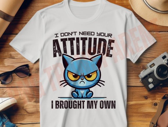 Sarcastic Quotes Grumpy Cat Png, Funny Graphic T-shirt Designs By DeeNaenon