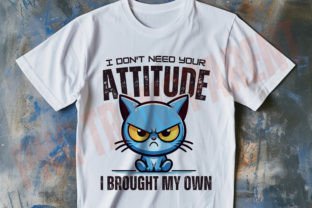 Sarcastic Quotes Grumpy Cat Png, Funny Graphic T-shirt Designs By DeeNaenon 3