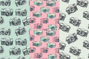 Vintage Camera Seamless Patterns Graphic Patterns By Inknfolly 3