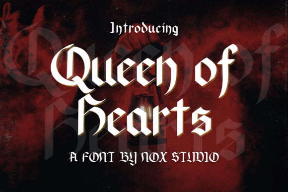 Queen of Hearts Fuentes Góticas Fuente Por Nox Studio