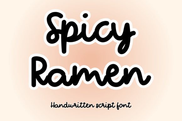 Spicy Ramen Script & Handwritten Font By Pimpression