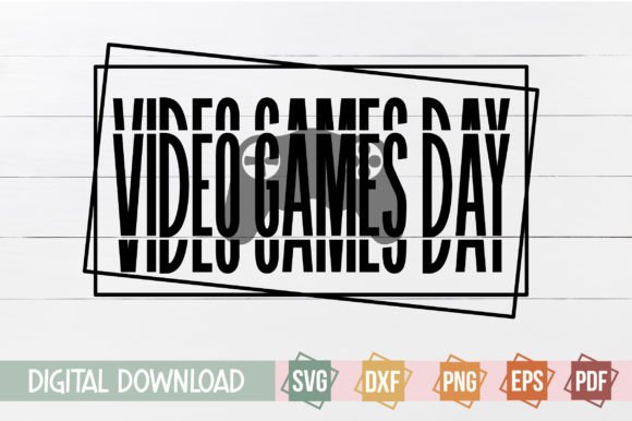 Video Games Day Svg Design Illustration Modèles d'Impression Par svgstudiodesignfiles