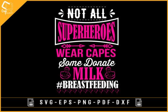 Breastfeeding Donor Superhero T-shirt Gráfico Manualidades Por Craft Quest
