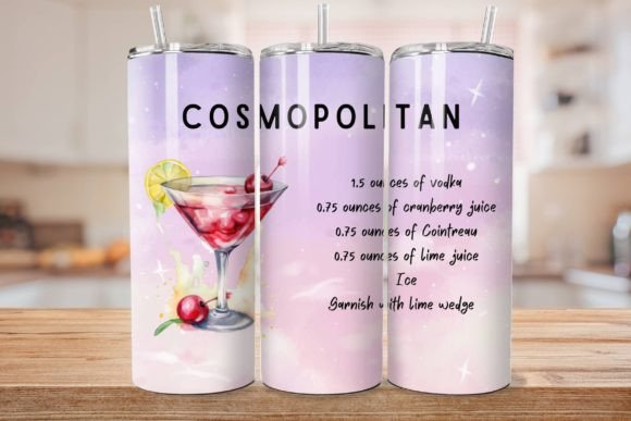 Cocktail Alcohol Recipe Wraps Graphic Illustrations By Rere