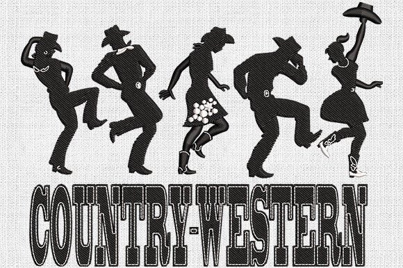 Country Western Cowboy & Cowgirl Embroidery Design By svgcronutcom