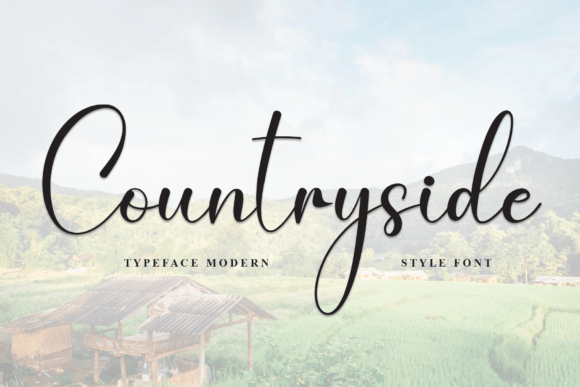 Countryside Script & Handwritten Font By andikastudio