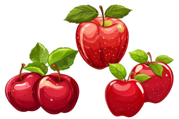 Fruit Clipart Apple Illustration PNG transparents AI Par Nayem Khan