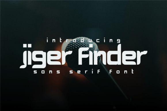 Jiger Finder Sans Serif Font By emprit.graphic