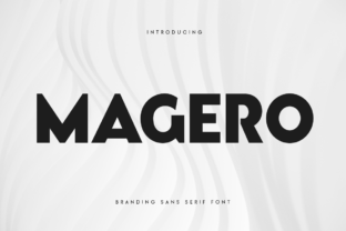 Magero Sans Serif Fonts Font Door sensatype 1