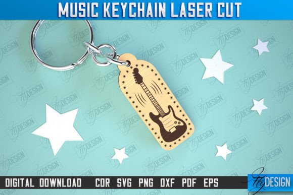 Music Keychain | Keychain Inscriptions Grafik Plotterdateien Von flydesignsvg