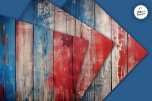 Red Blue Grunge Wooden Backgrounds Graphic Backgrounds By Pattern Universe 4