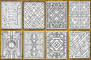 220 Geometric Pattern Coloring Pages Graphic Coloring Pages & Books Adults By kdp Design 2