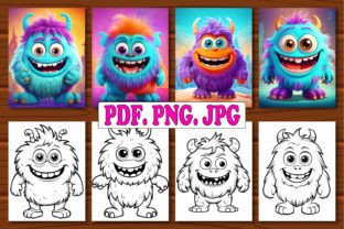 300 Cute Monster Coloring Pages for Kids Graphic Coloring Pages & Books Kids By Design Shop 2