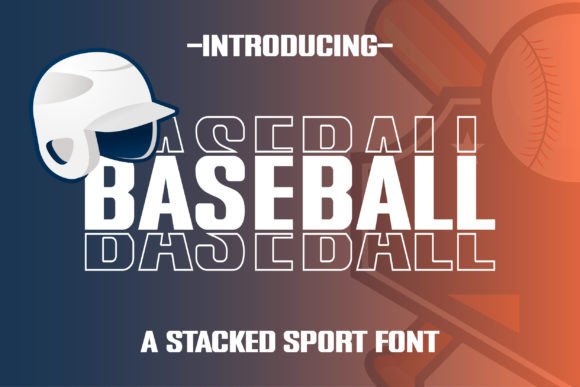 Baseball Display-Schriftarten Schriftart Von Patlot Digital.std