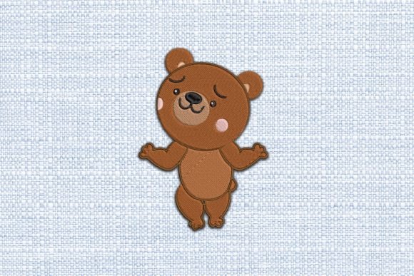 Cute Bear Embroidery Teddy Bears Embroidery Design By Memo Design