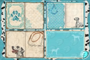 Dalmatian Junk Journal Kit Graphic Objects By Emily Designs 2