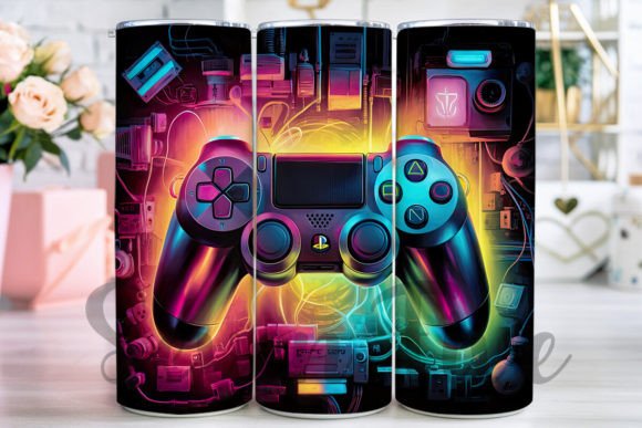 Gamer Video Game Tumbler Wrap Png Graphic Crafts By SevenFive