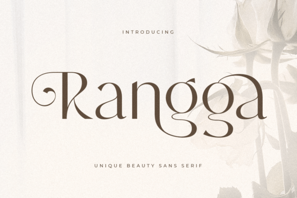 Rangga Sans Serif Fonts Font Door sensatype