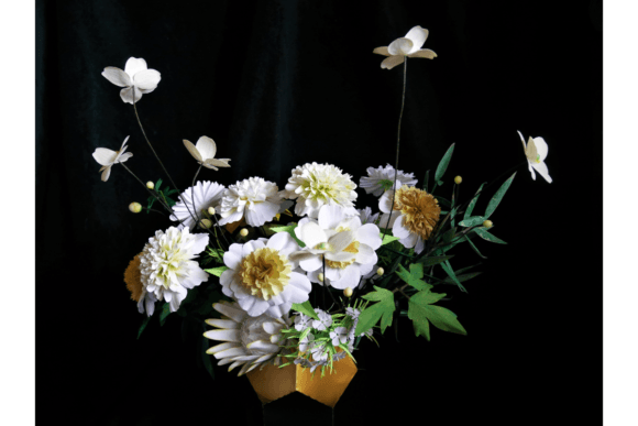 Rhea Flower Bouquet Composiciones florales Manualidades SVG 3D Por 3D SVG Crafts