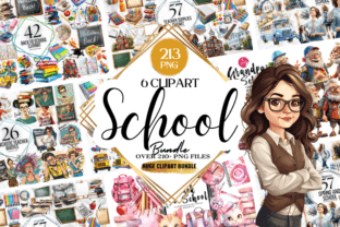 School Day Clipart Mega Bundle Graphic Illustrations By Markicha Art 1