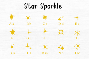 Star Sparkle Dingbats Font By Nongyao 2