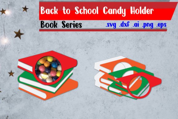 Book Candy Holder | School Candy Holder Gráfico Manualidades Por assalwaassalwa