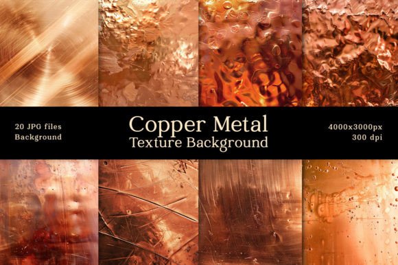 Copper Metal Texture Shiny Background Graphic Backgrounds By lemonmoon