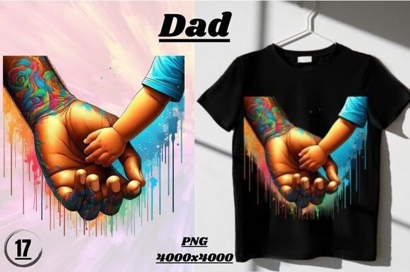 Dad Illustration Designs de T-shirts Par ArtstudioXT